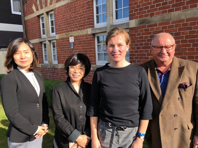 Mrs. Siemtje Möller with Media KN, Representative South Korea of Container Terminal Wilhelmshaven JadeWeserPort-Marketing GmbH